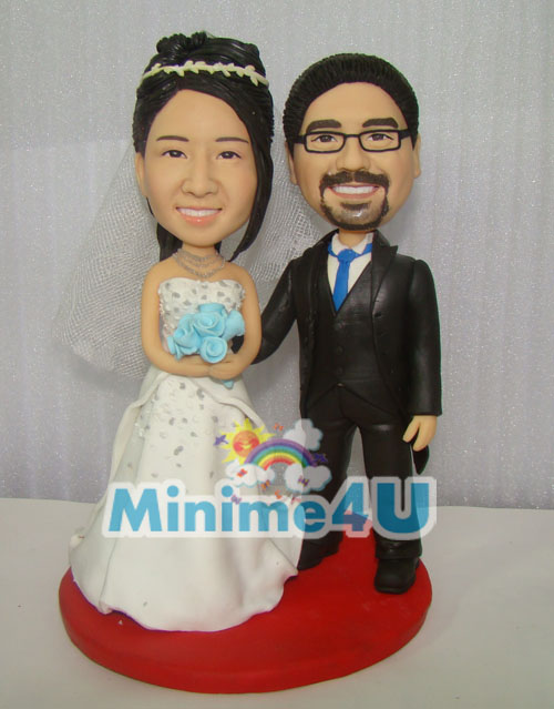 Smileful weddig couple minime doll