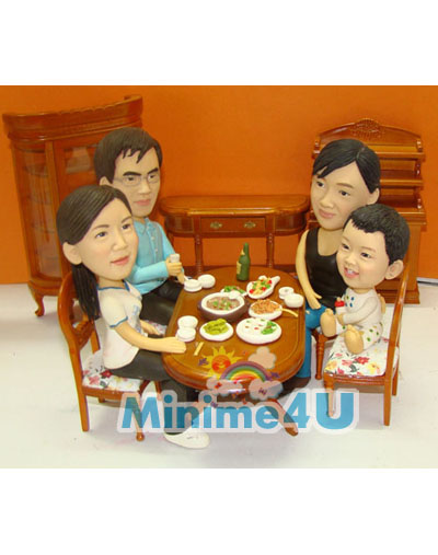 Happiness family set minime doll