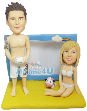 Beach couple mini me Beach couple mini me
