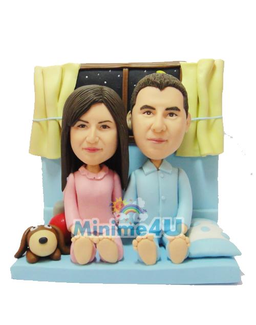 Romatic couple mini me doll