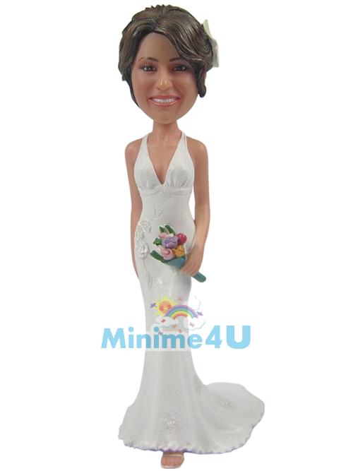 beautiful bridesmaid figure