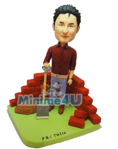 Builder mini me figurine