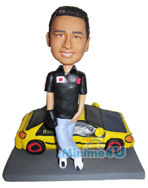rally car racer custom figurine rally car racer custom figurine