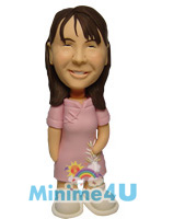 Short cheong sam wearing mini me doll 