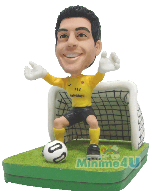 Goal keeper figurine template Goal keeper figurine template