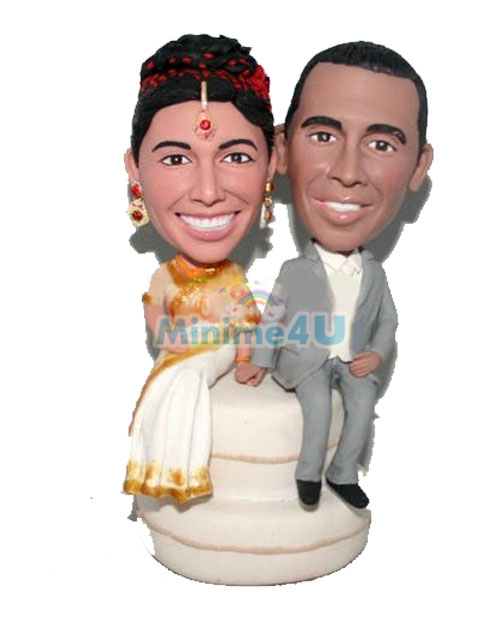 Indian couple wedding cake topper Indian couple wedding cake topper