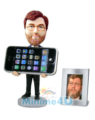 iPhone handler figurine