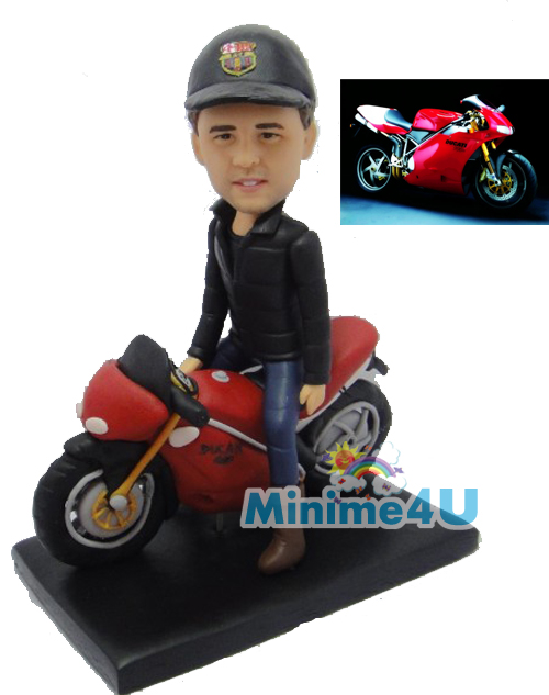 motorbike rider figure