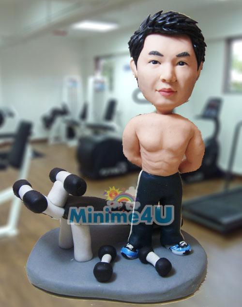 body builder figurine