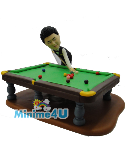 Pool table mini me doll