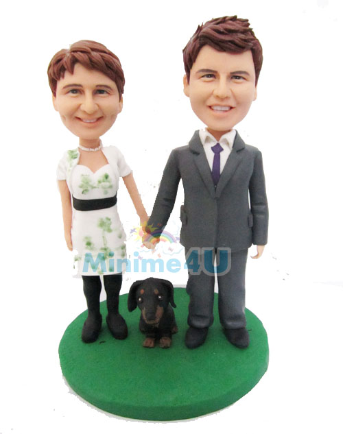 couple with pet dog couple with pet dog