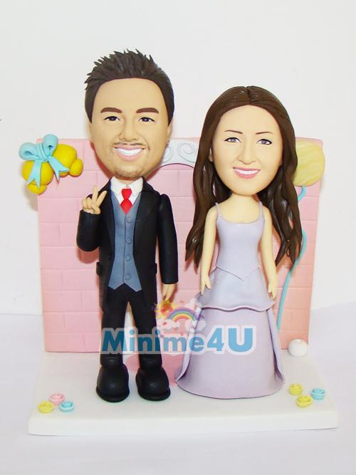 lovely wedding cake topper