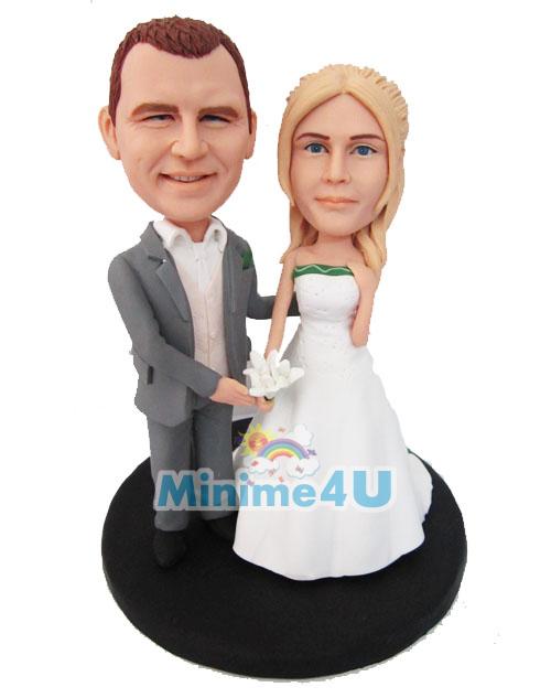 we are married custom wedding cake topper