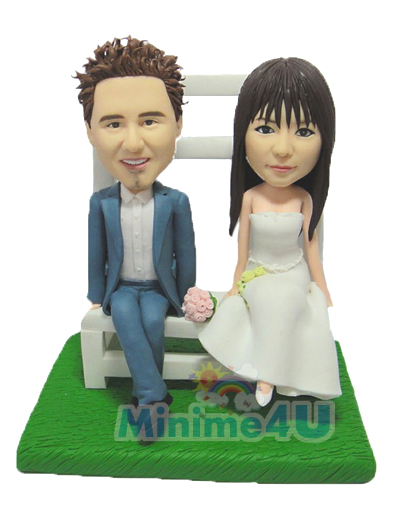 Wedding cake topper for young couple