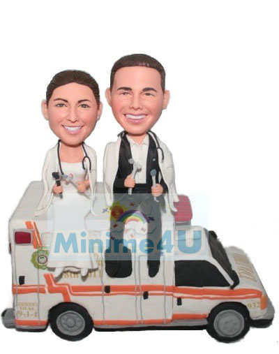 Wedding cake topper for doctors