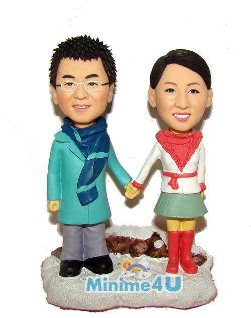 winter dress figurine winter dress figurine